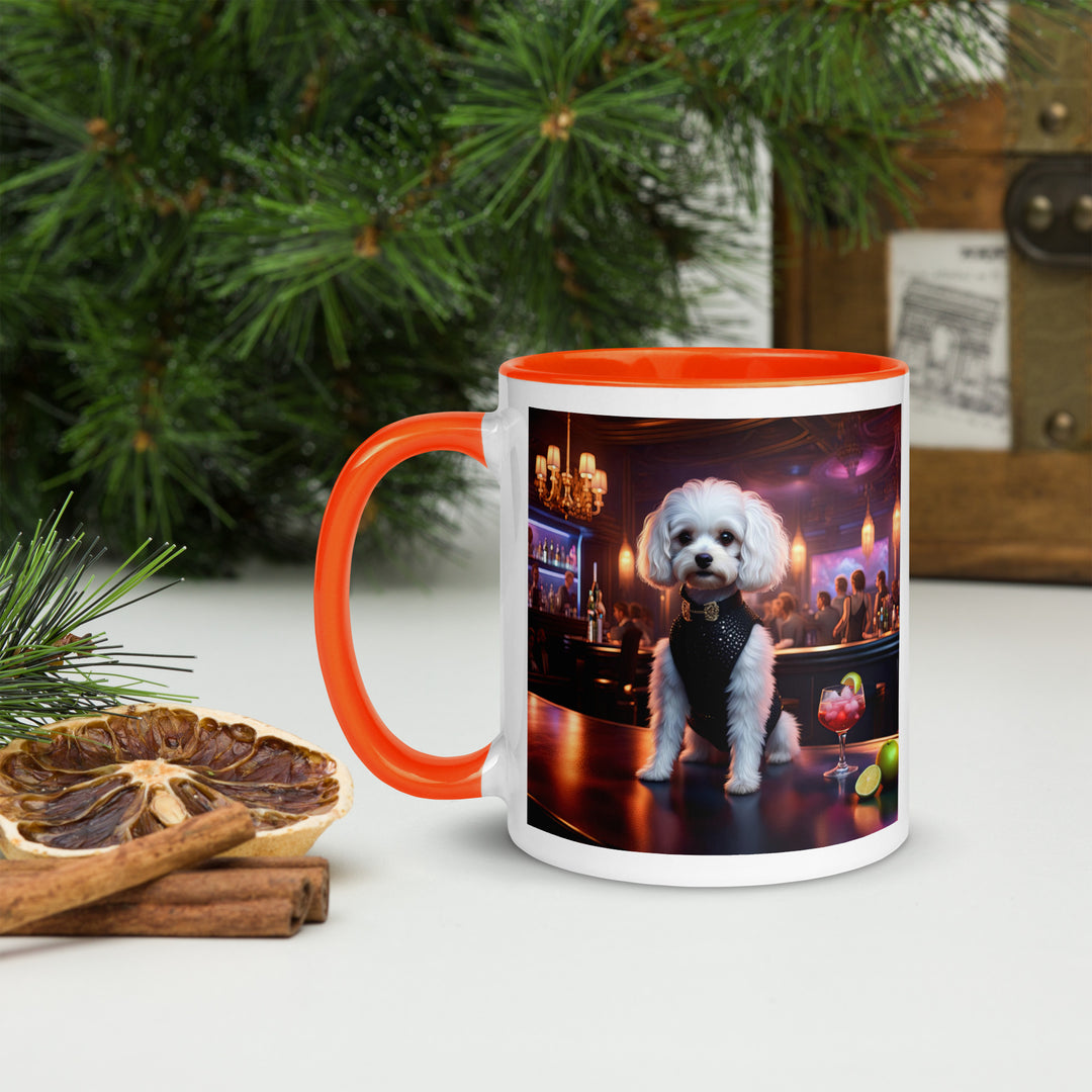 Cavapoo General- Mug with Color Inside v17