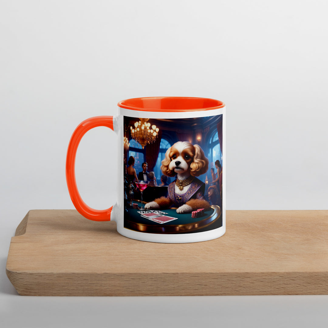 Cavapoo General- Mug with Color Inside v18