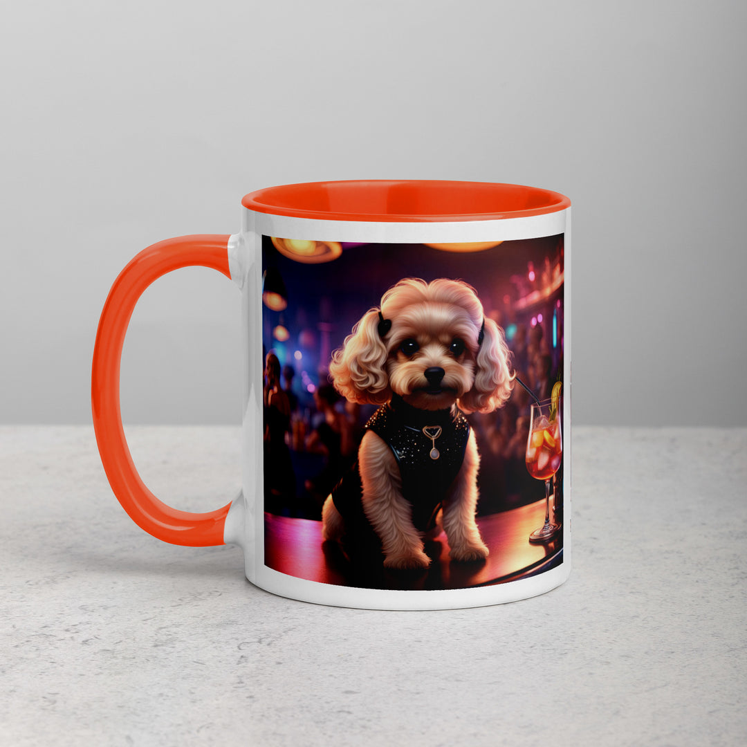 Cavapoo General- Mug with Color Inside v19