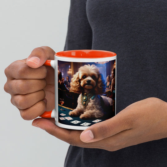 Cavapoo General- Mug with Color Inside v20