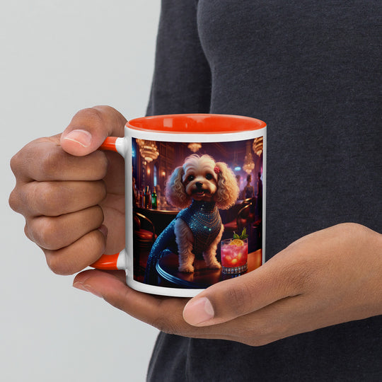 Cavapoo General- Mug with Color Inside v22