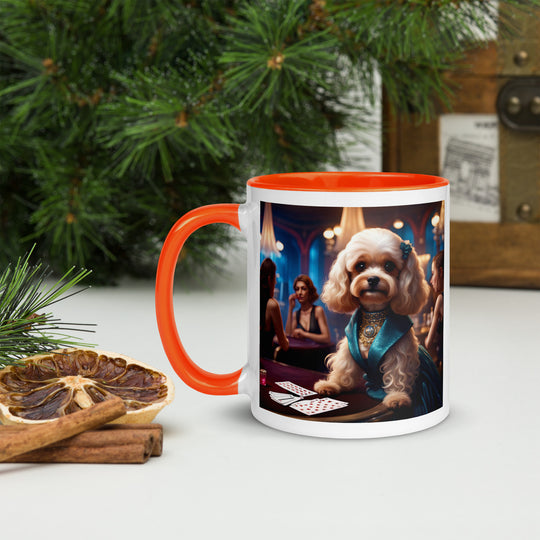 Cavapoo General- Mug with Color Inside v21