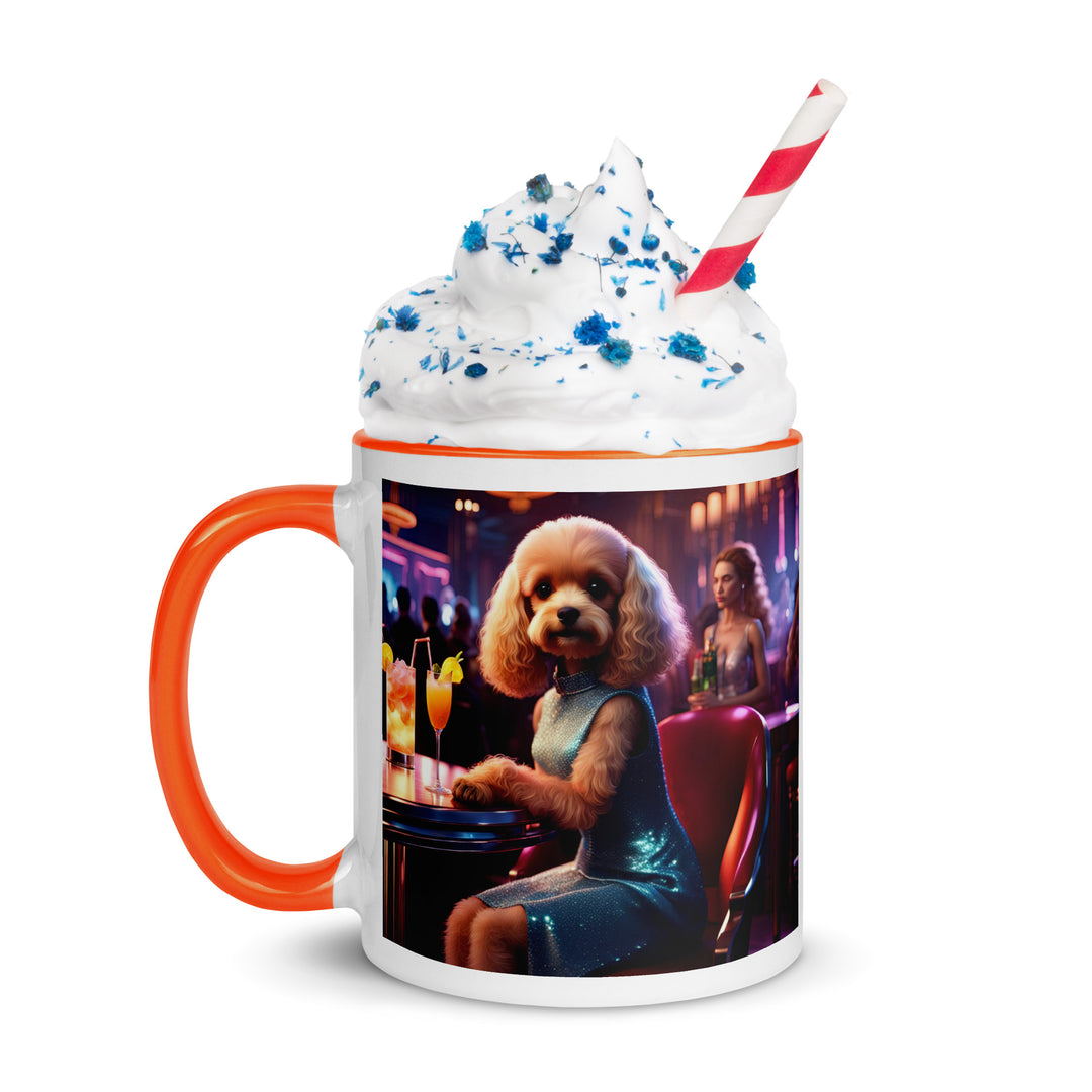 Cavapoo General- Mug with Color Inside v24