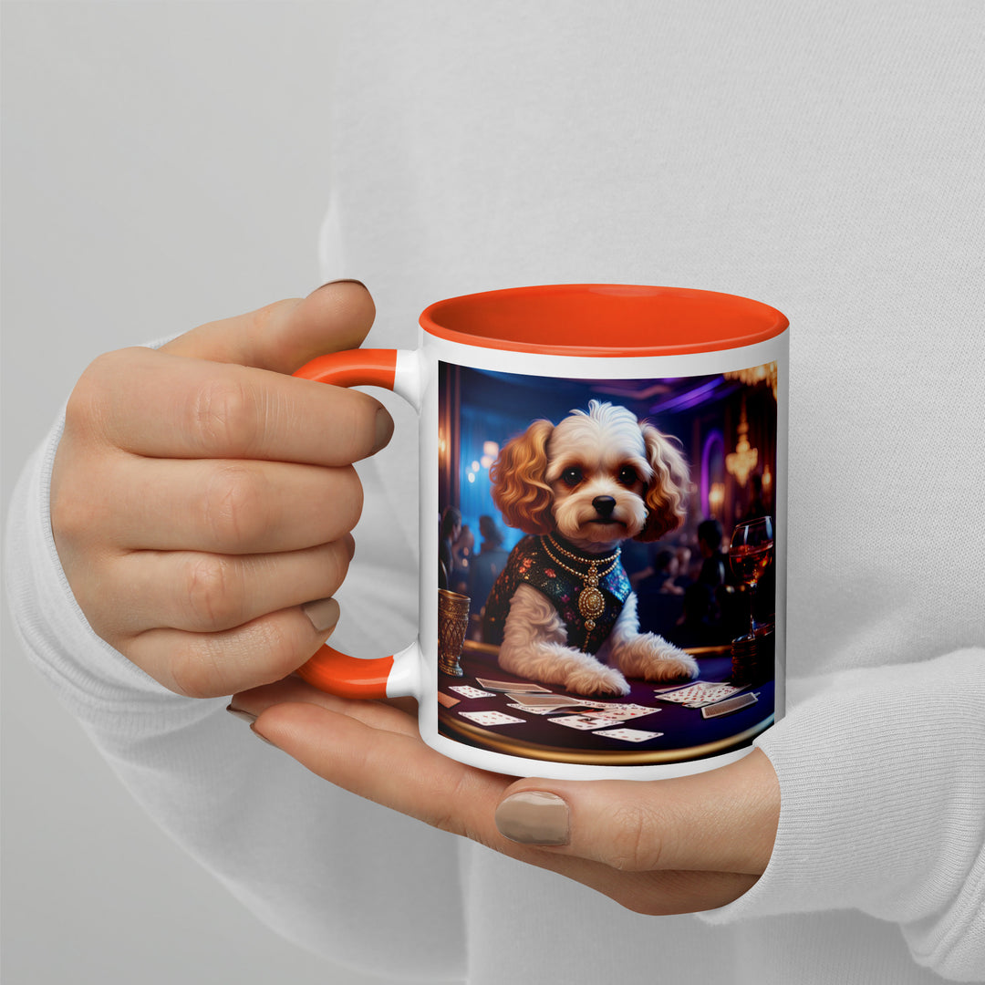 Cavapoo General- Mug with Color Inside v29