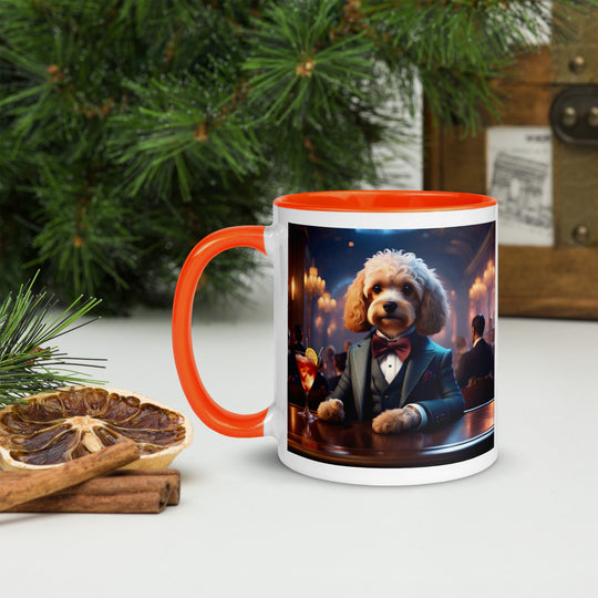 Cavapoo General- Mug with Color Inside v31