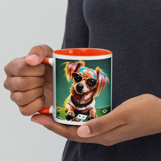 Chiweenie General- Mug with Color Inside v7