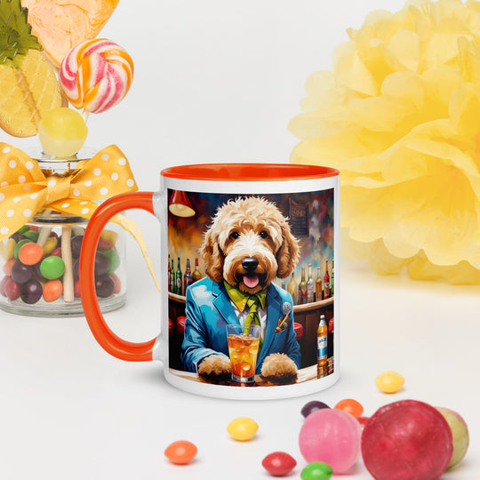 Goldendoodle- Mug with Color Inside v6