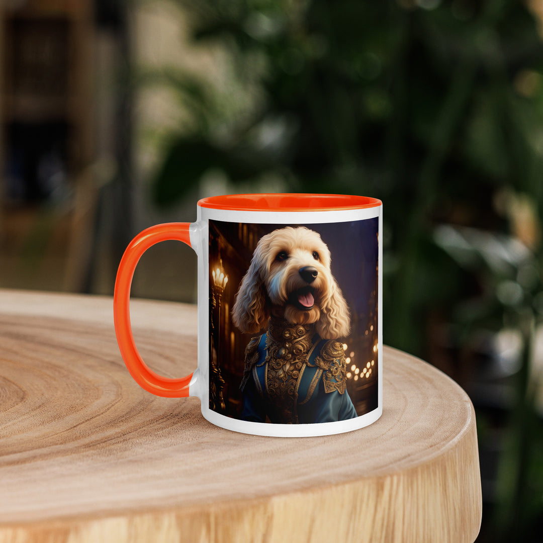 Goldendoodle- Mug with Color Inside v10