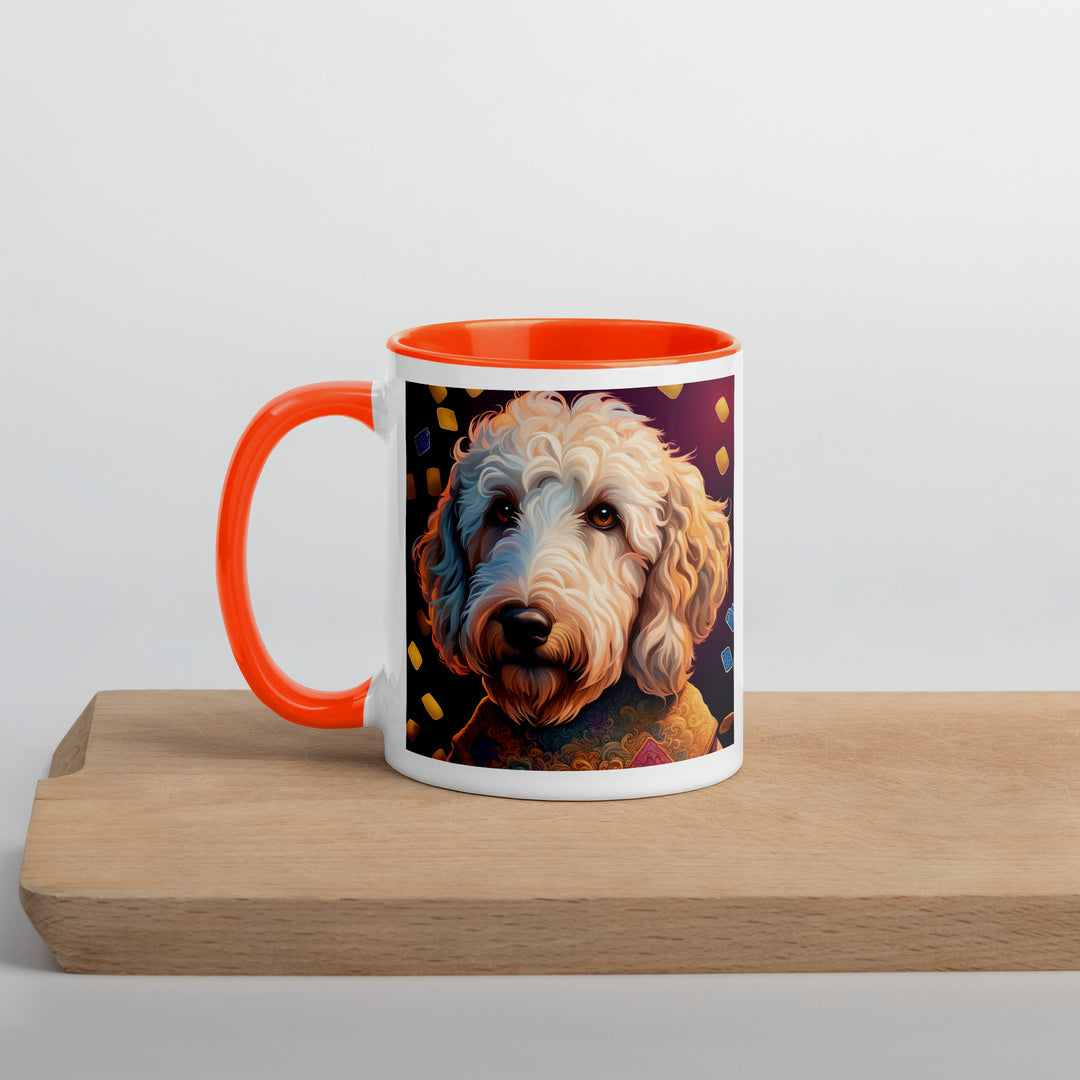 Goldendoodle- Mug with Color Inside v12