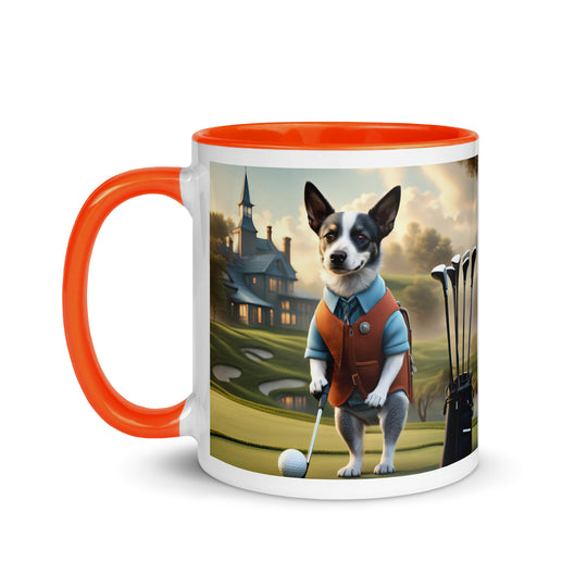 Texas Heeler Golfer- Mug with Color Inside