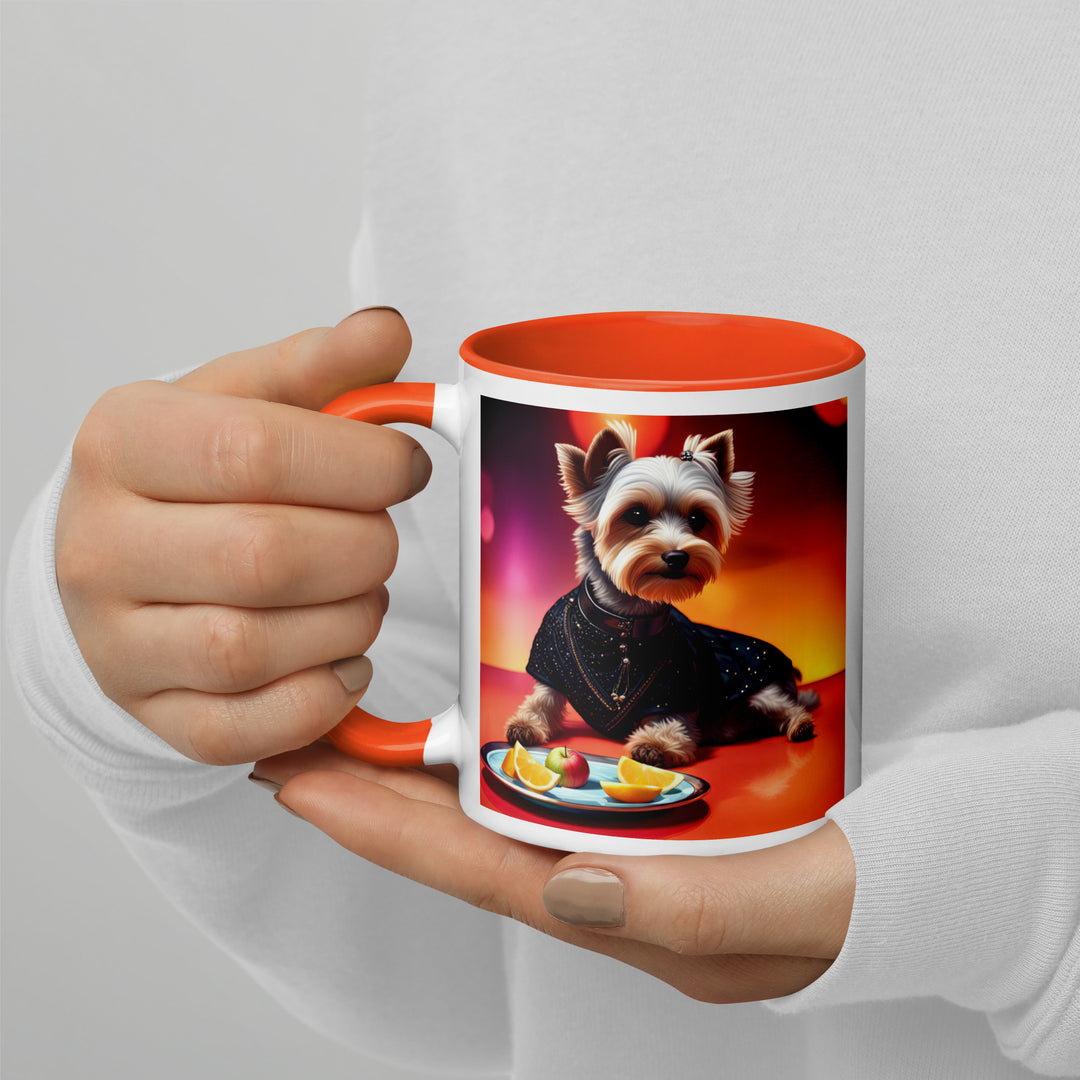 Yorkipoo General- Mug with Color Inside v4