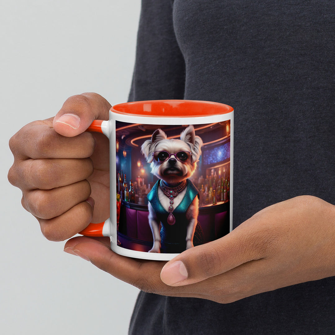 Pugapoo General- Mug with Color Inside v6