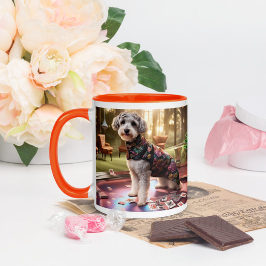 Schnoodle Golfer- Mug with Color Inside v8