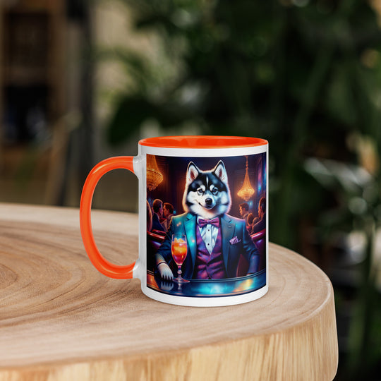 Pomsky General- Mug with Color Inside v12