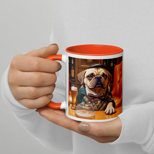 Puggle General- Mug with Color Inside v2