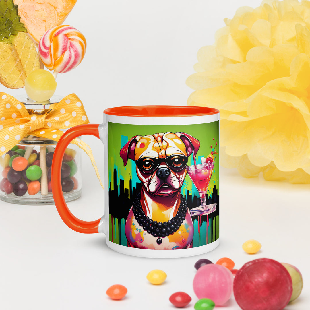 Puggle General- Mug with Color Inside v4