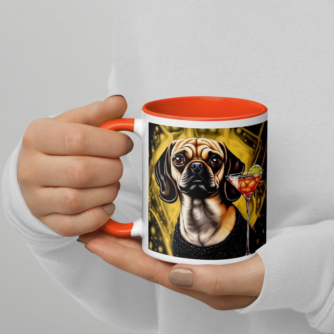 Puggle General- Mug with Color Inside v11