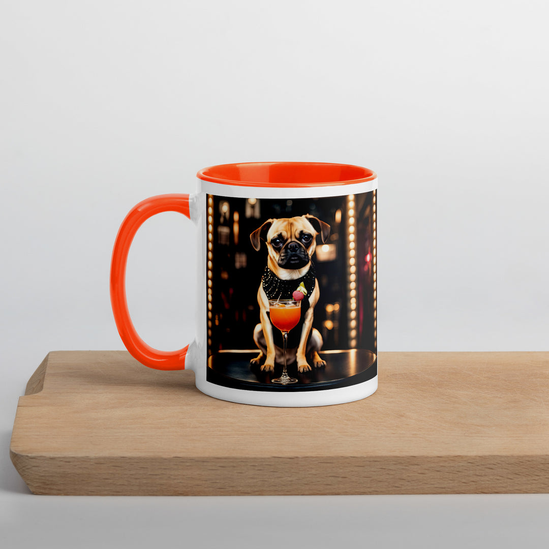 Puggle General- Mug with Color Inside v13