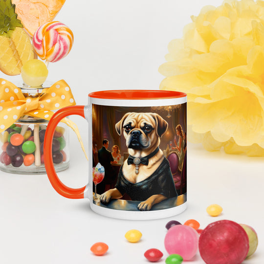 Puggle General- Mug with Color Inside v16