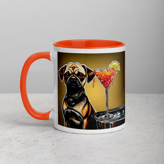 Puggle General- Mug with Color Inside v17