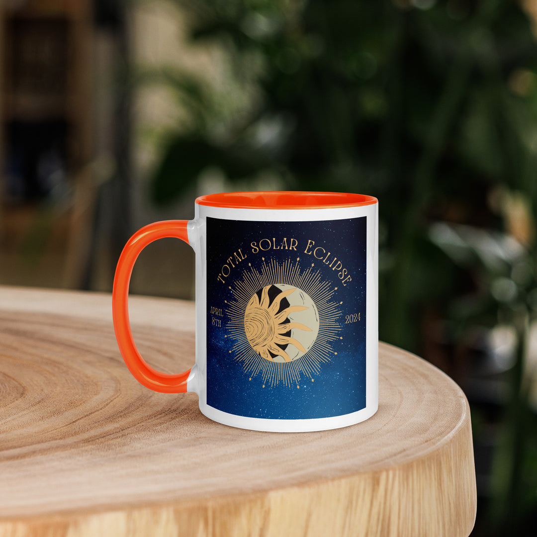 Australian Shepherd Eclipse- Mug with Color Inside v2