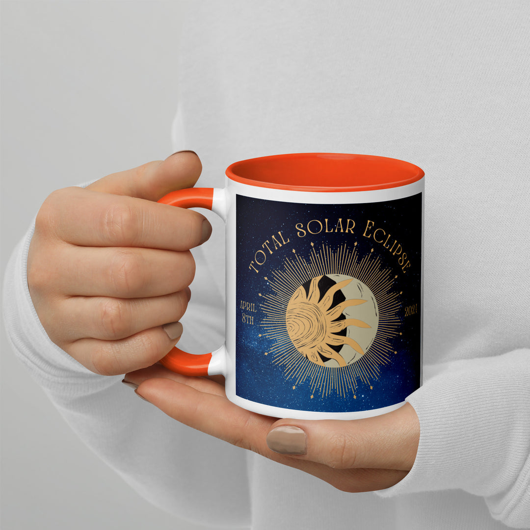 Golden Retriever Eclipse- Mug with Color Inside v2