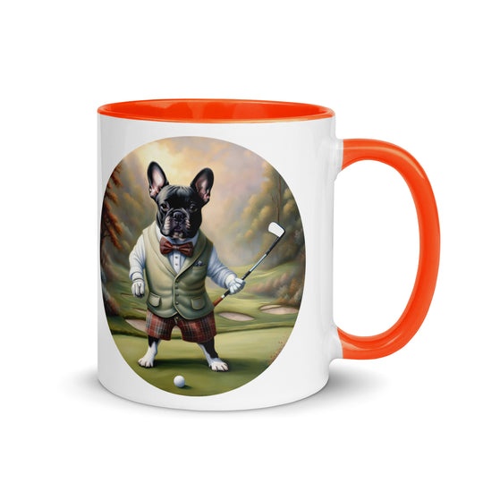 Mug with Color Inside-French Bulldog V3