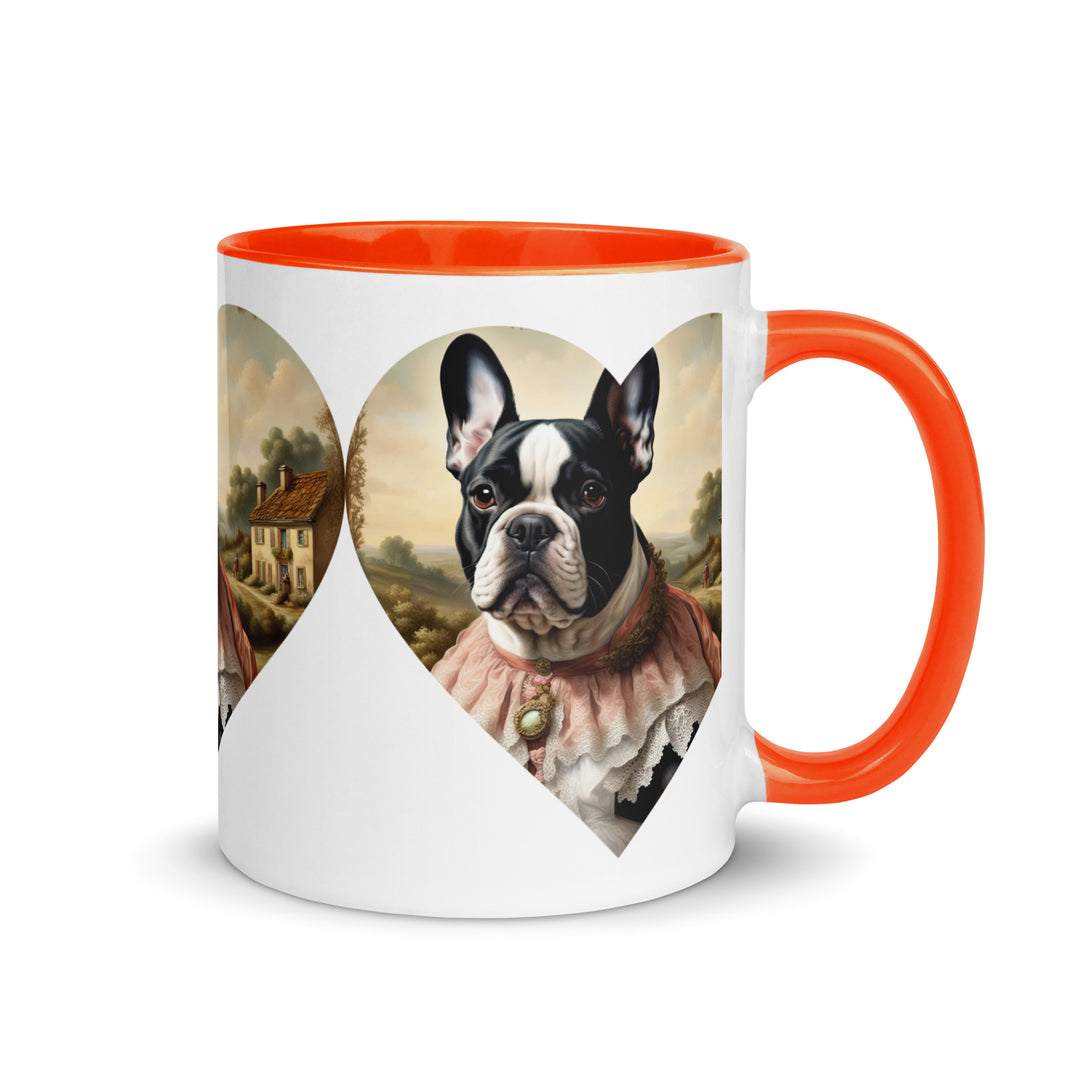 Mug with Color Inside-French Bulldog V6