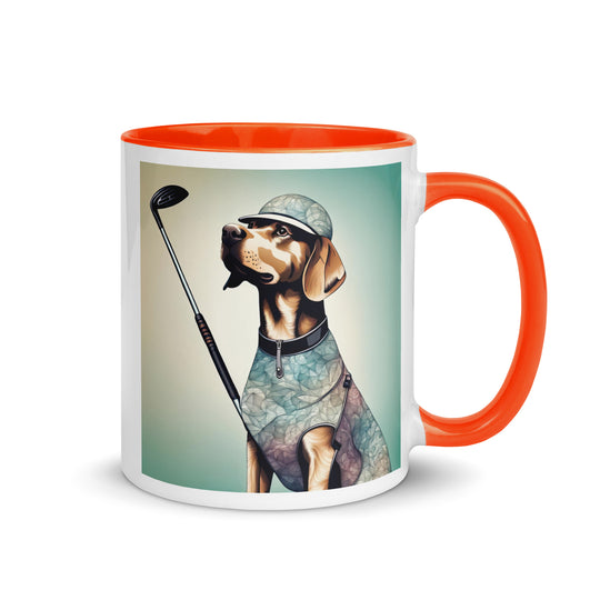 Mug with Color Inside-Labrador Retriever Golfer Labrador Retriever Golfer V18