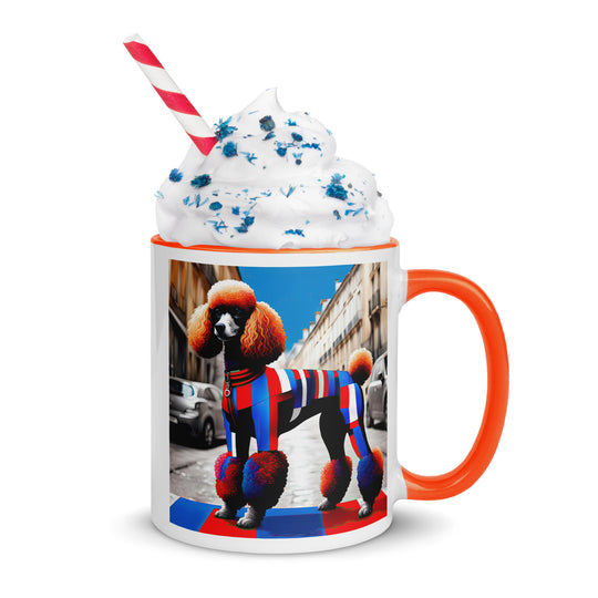 Poodle- Mug with Color Inside