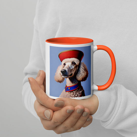 Poodle- Mug with Color Inside v3