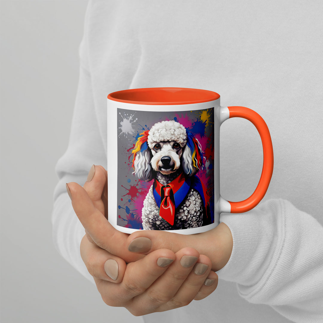 Poodle- Mug with Color Inside v4