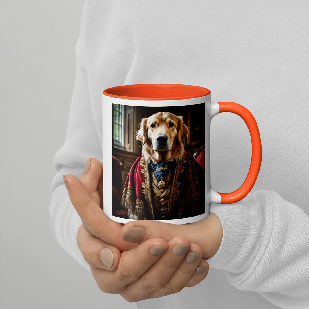 Golden Retriever- Mug with Color Inside V3