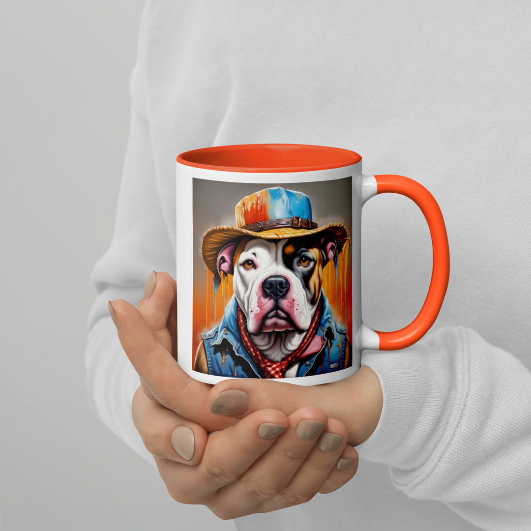 American Bulldog- Mug with Color Inside