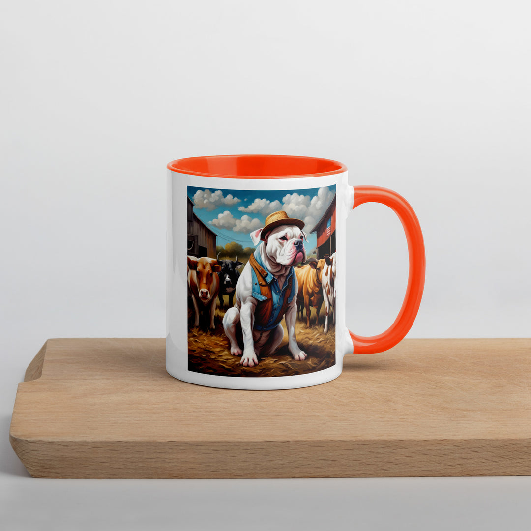 American Bulldog- Mug with Color Inside v2