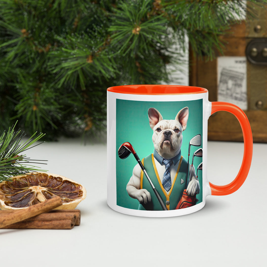 American Bulldog Golfer- Mug with Color Inside