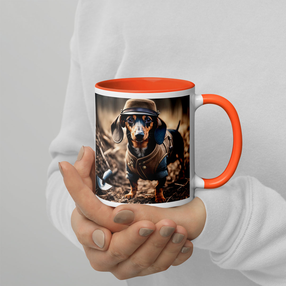 Dachshund- Mug with Color Inside