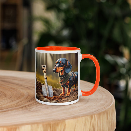 Dachshund- Mug with Color Inside v2