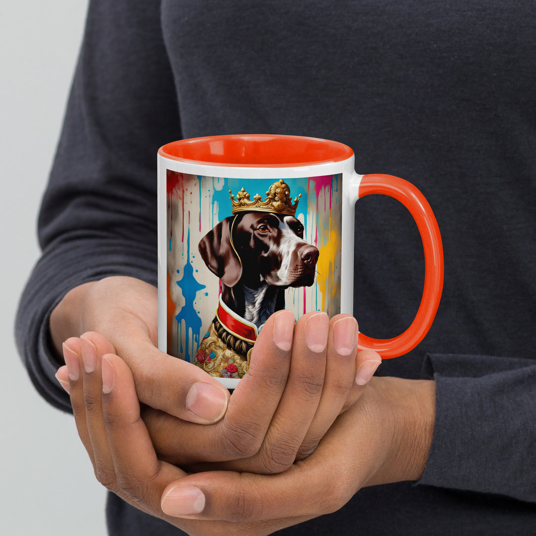 German Shorthaired Pointer- Mug with Color Inside