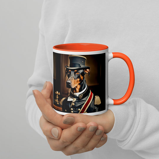 Doberman Pinscher- Mug with Color Inside v2