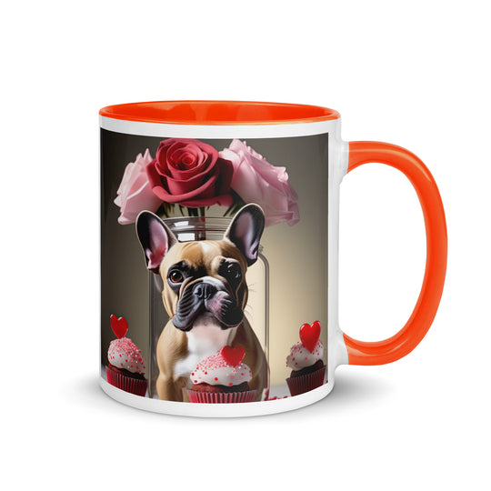 French Bulldog Romantic- Mug with Color Inside