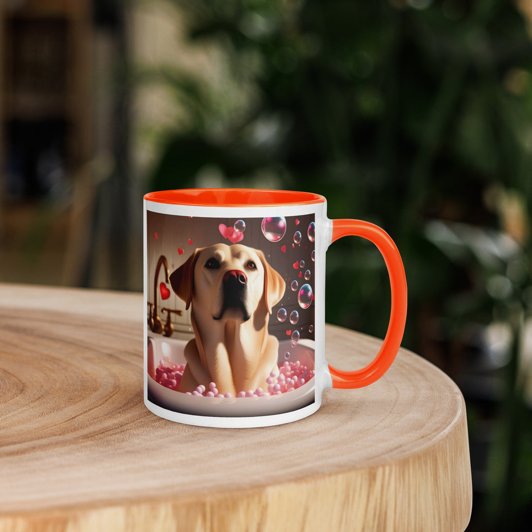 Labrador Retriever Romantic- Mug with Color Inside