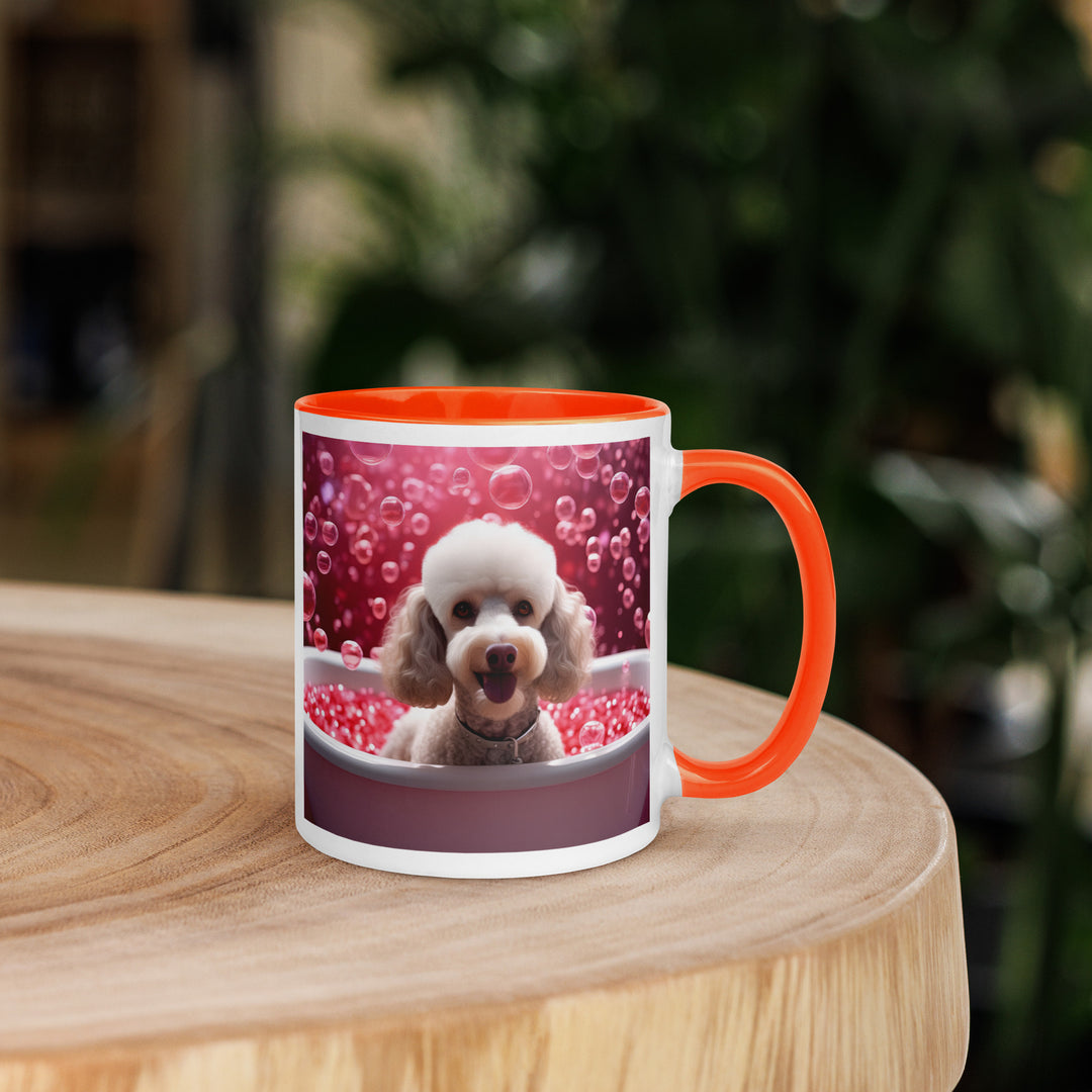 Poodle Romantic- Mug with Color Inside