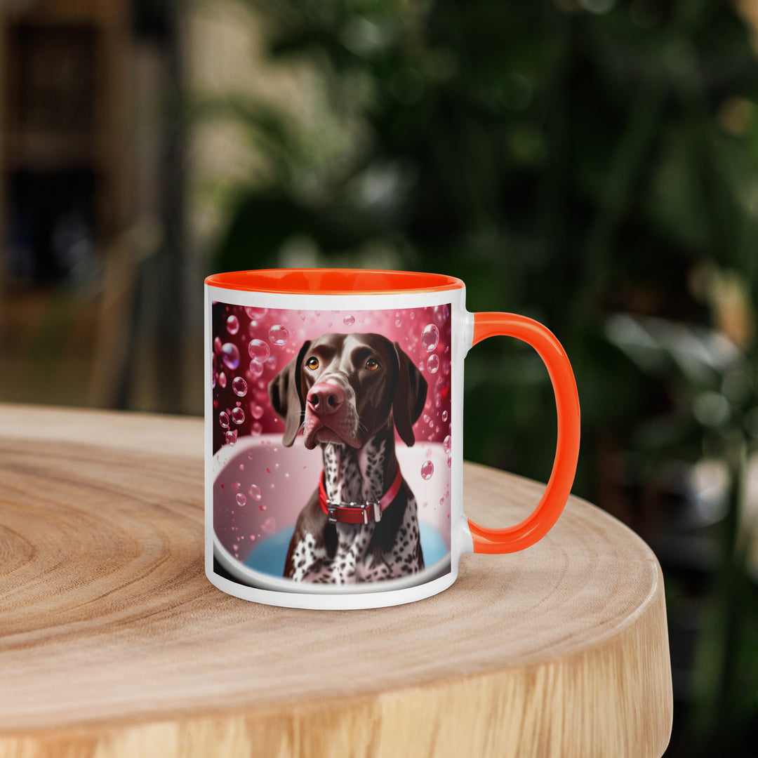 German Shorthaired Pointer Romantic- Mug with Color Inside v2