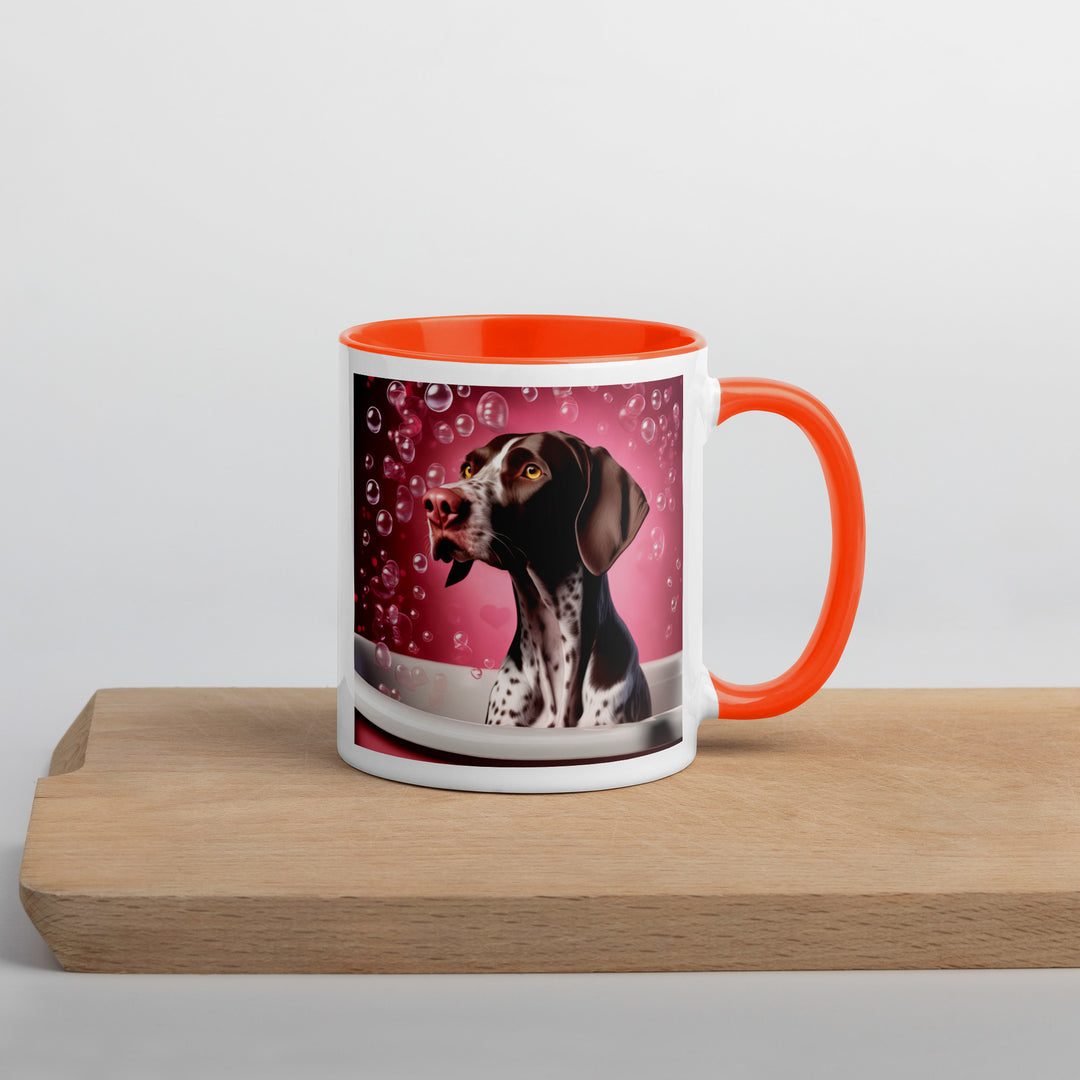 German Shorthaired Pointer Romantic- Mug with Color Inside v3