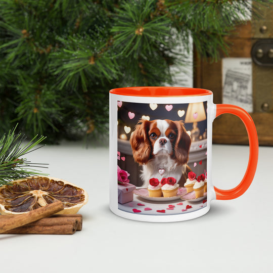 Cavalier King Charles Spaniel Romantic- Mug with Color Inside