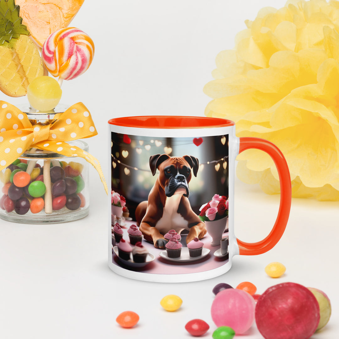 Boxer Romantic- Mug with Color Inside v2