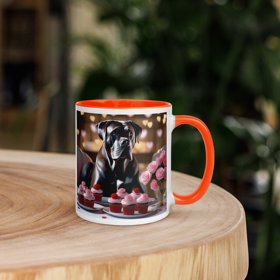 Cane Corso Romantic- Mug with Color Inside v2