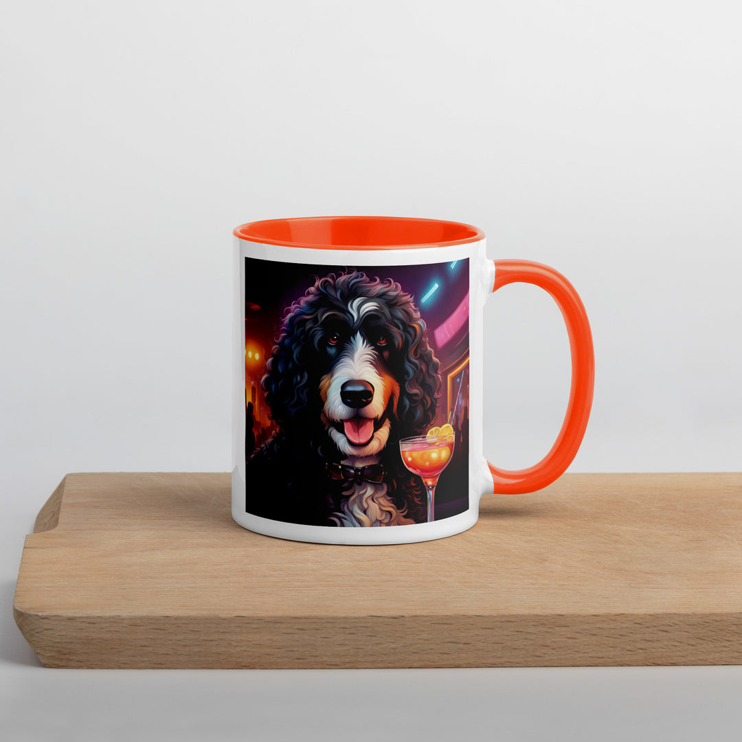 Bernedoodle General- Mug with Color Inside v12