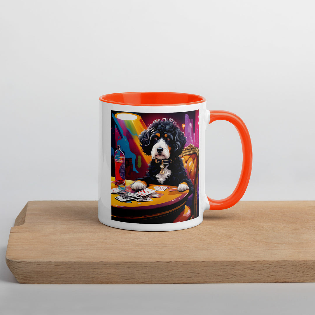 Bernedoodle General- Mug with Color Inside v14